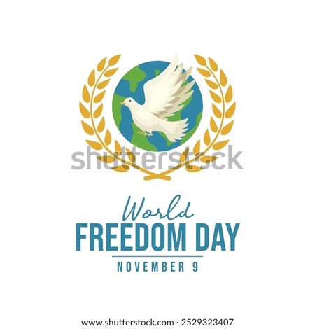 World Freedom Day vector design template good for celebration usage. World Freedom Day design. flat design. eps 10.