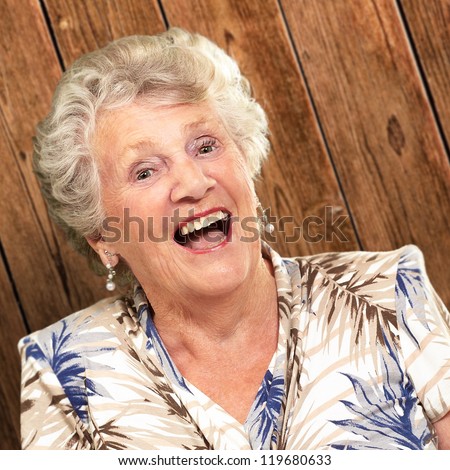 Portrait Of A Senior Woman Happy, Indoor