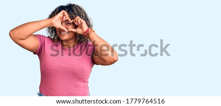 Similar – Image, Stock Photo Happy plus size curly young woman smiling to camera while using a laptop to prepare,and do work online at home, remote tasking. Modern city flat. Getting the bills paid. Entrepreneur freelancer women