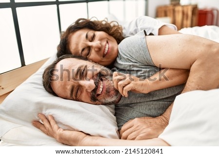 Similar – Image, Stock Photo Adult couple hugging on steps
