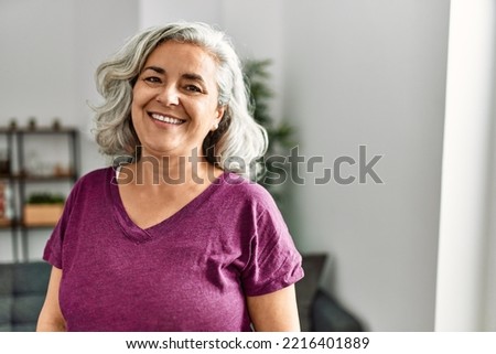 Similar – Image, Stock Photo Senior Woman Relaxing Standing By Window At Home With Hot Drink