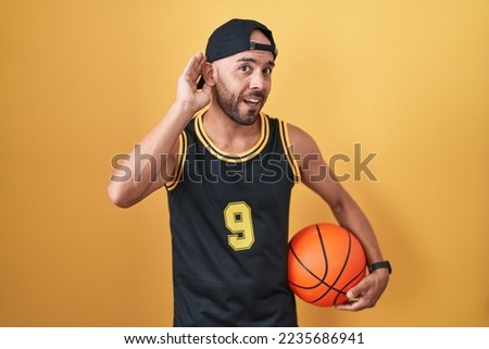 Similar – Image, Stock Photo Athletic man listening to music.