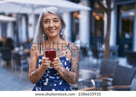 Similar – Image, Stock Photo Senior woman in urban environment