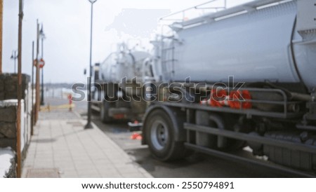 Similar – Image, Stock Photo Truck detail with orange body