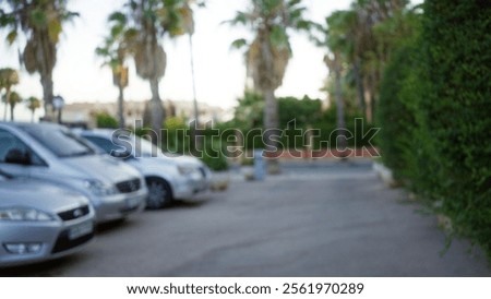 Similar – Image, Stock Photo Exotic parking lot