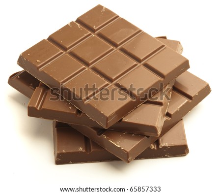 chocolate bar isolated on a white background