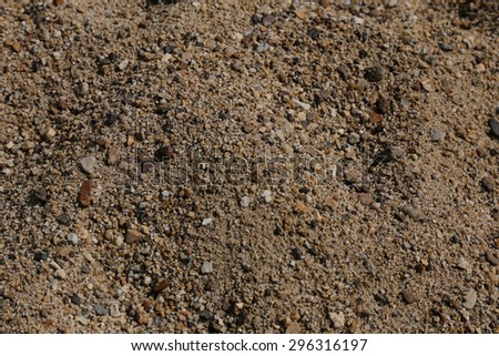 sand on the ground