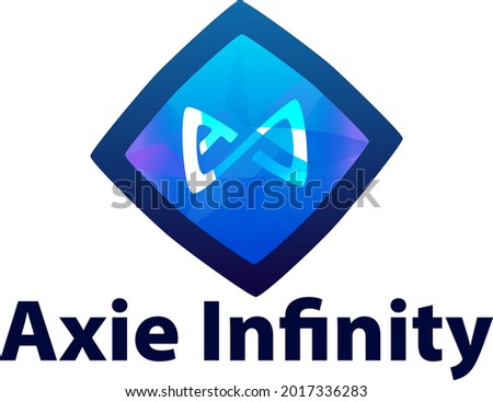 Vector image of Axie Infinity. Cryptocurrency, infographics