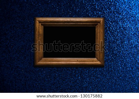 photo frame at a blue background