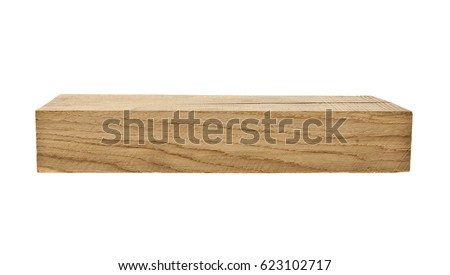 oak wooden board isolated on white background closeup Stock foto © 
