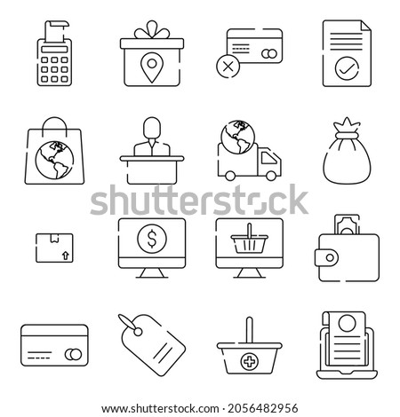 Pack of Purchasing linear Icons