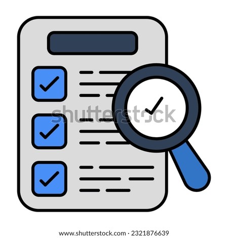 Perfect design icon of search list