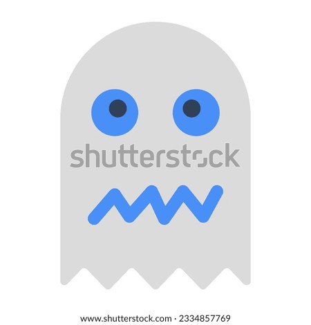 Creative design icon of ghost game