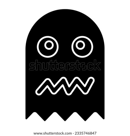 Creative design icon of ghost game