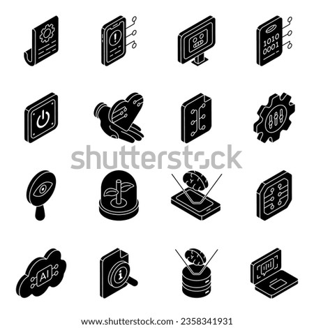 Pack of Intelligence Solid Icons
