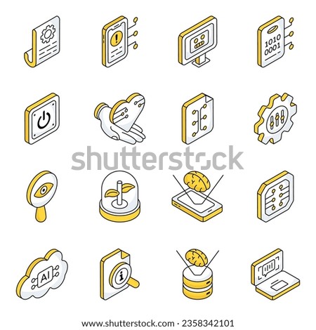 PAck of Intelligence Flat Icons
