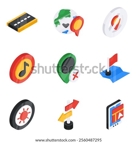 This set features networking related concepts in an innovative design. This set has perfect vectors which will come in handy for your marketing projects.