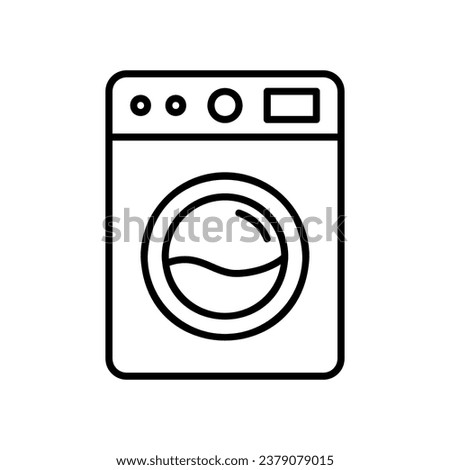 Washing machine icon for washing clothes