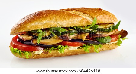 Similar – Foto Bild Veganes Sandwich isoliert auf rosa Hintergrund. Pflanzenbasierte Lebensmittel.