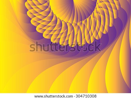 Colorful Flower Spiral Background Stock Vector