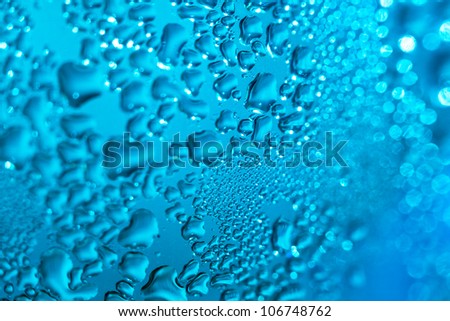 Refreshing Blue Watery Background With Bubbles (Color Toned Image ...