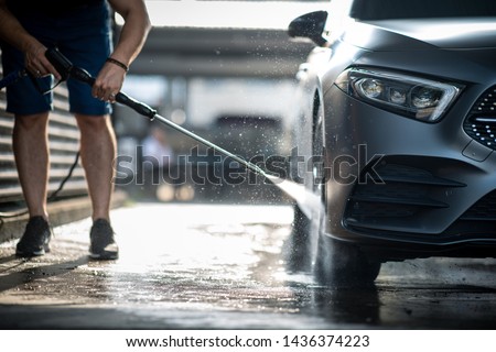 Similar – Image, Stock Photo Fancy man reflecting in mirror on ground