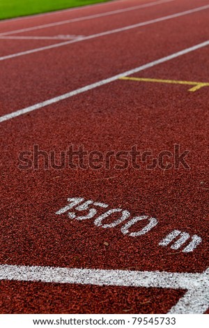 Sport grounds concept - Athletics Track Lane Numbers