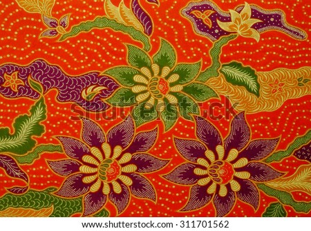 Batik Pattern / Middle Batik Pattern / Ornaments of Batik / Middle Sharp Batik / Colorful Batik / Malaysian Batik /