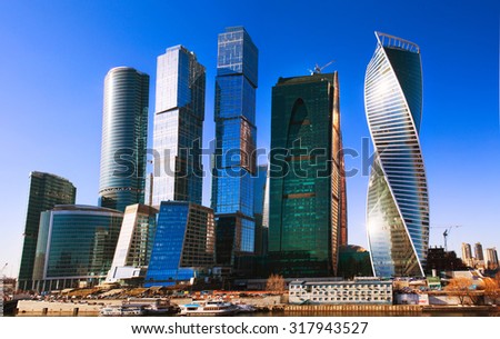 Moscow, Russia 02 march 2015:Moscow International Business Center \