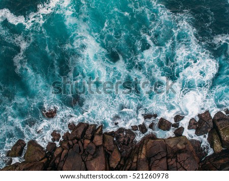 Similar – Image, Stock Photo Rocks in the sea. Show of rocks. Calm blue sea