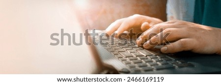 Similar – Image, Stock Photo Close up of keyboard