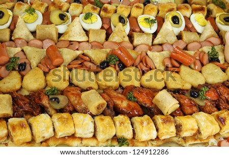 Large Food Party Platter Close Up Picture