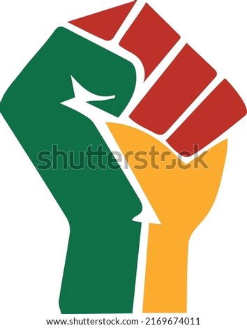 Juneteenth Black Lives Matter African Africa Colors Rasta Fist