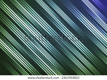 Abstract green neon line pattern light straight beeline presentation background. vector illustration.