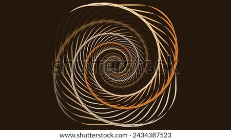 Abstarct light and dark spiral wavy line round background.