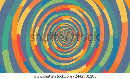 Abstract spiral dotted vortex style urgency data cycle simple background. This creative round background can make your project more meaningful.