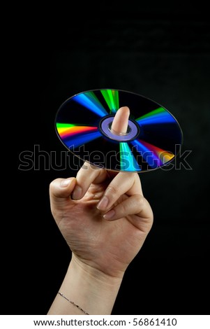 hand holding one dvd