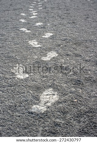 Footprint on earth