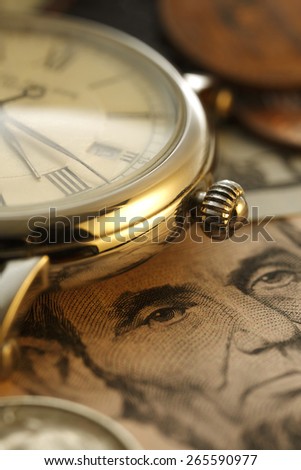 Time is money.  Clock in US dollars