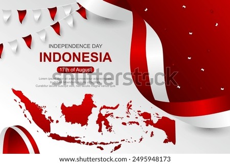 Illustration of Indonesian independence day celebration