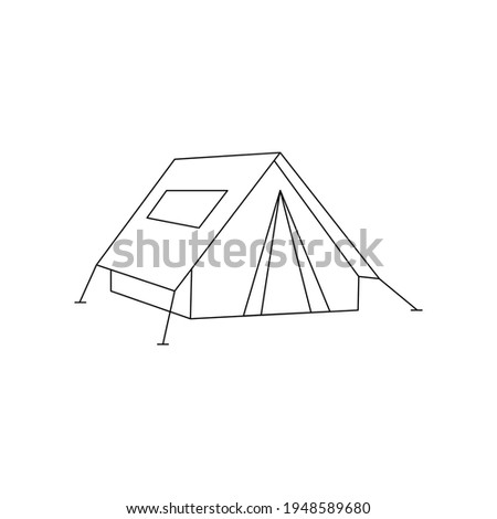 Tent Clipart Black And White | Free download on ClipArtMag