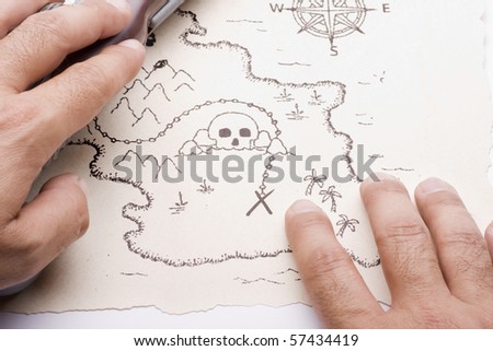 watching a pirate treasure map