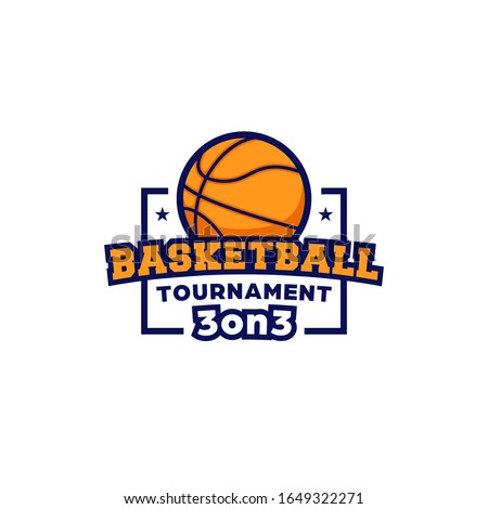 Basketball tournament 3 on 3 competition logo icon symbol badge sport