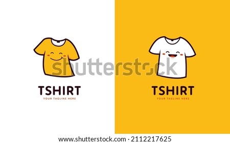 happy fun tee tshirt maker logo brand icon template