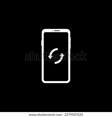 rotate your mobile phone orientation icon symbol vector