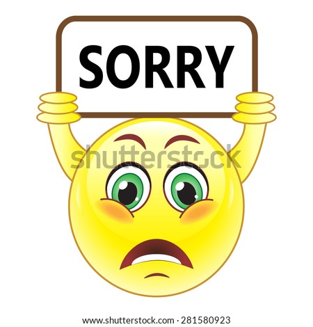 Vector Sorry Symbol - 281580923 : Shutterstock