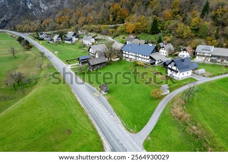 Similar – Image, Stock Photo Country road in Slovenia