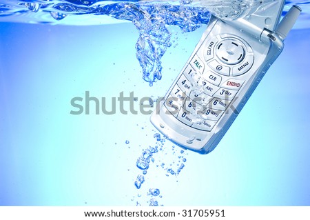 Cell Phone in water