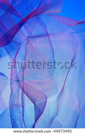 Abstract with blue net