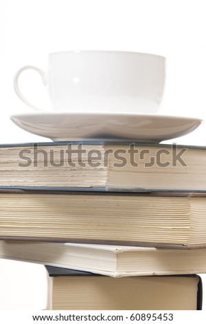 Books isolated on the white background